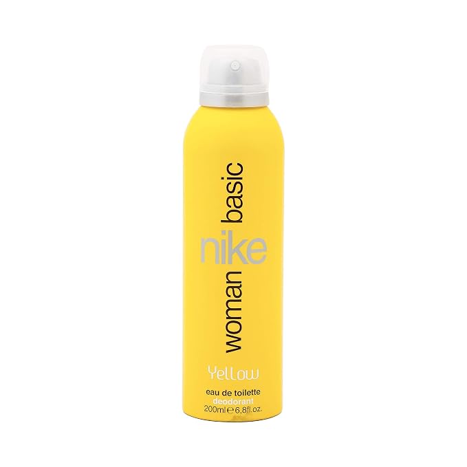 Nike Unisex Basic Yellow Woman Deo Fresh Scent Spray 200 Ml, Pack Of 1