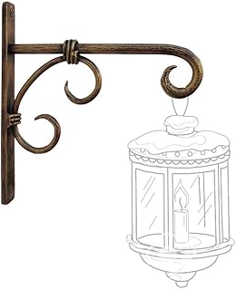 Wood Art Store Golden Antique Wall Bracket for Bird Feeders & Houses P