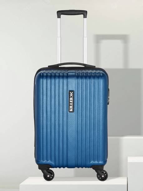 KILLER Small Cabin Suitcase (53 cm) 4 Wheels - STRING- Dark Blue - Blu