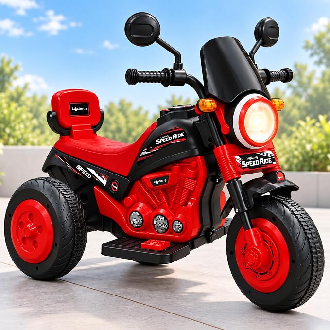 Lifelong Nomad Battery Operated Electric Ride On Bike for Kids 1-6 Yea