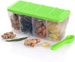 SORATH 4 in 1 Multipurpose 4 Section Kitchen, Fridge Storage Airtight