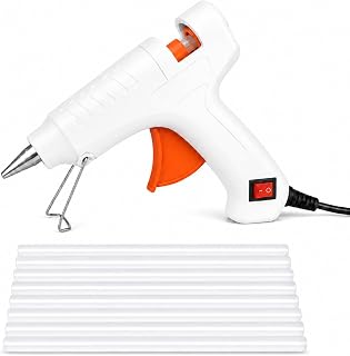 FREEDY 20W Mini Hot Glue Gun with 5 Glue Sticks | 7mm Standard Tempera