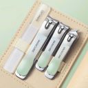 Nail Clippers Set of 4  Stainless Steel Manicure & Pedicure Kit with L
