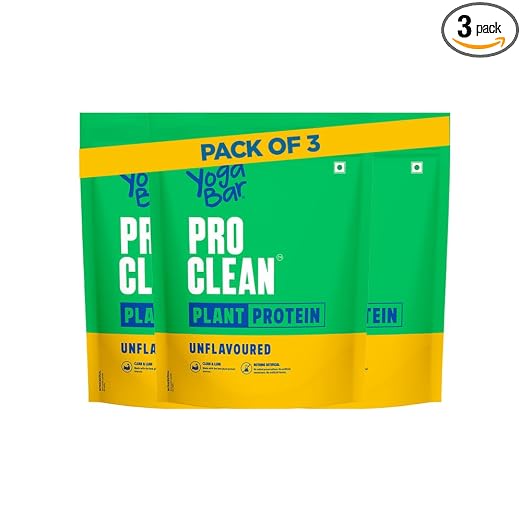 Yogabar Pro Clean Plant Protein | Unflavoured | 28g Protein per Servin