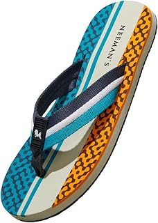Modern Striped Fusion Flip Flops for Men | Orthopedic & Cushioned Slip