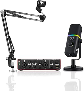 RGB Podcast Bundle | Dynamic RGB USB/XLR Mic with 24-Bit/192kHz Audio