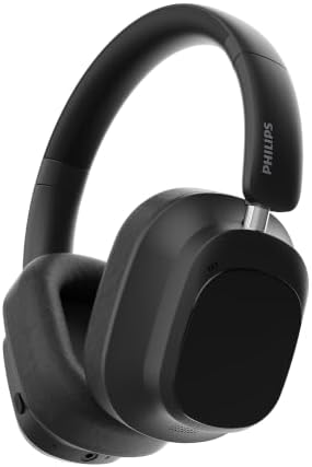 PHILIPS TAH6550 Wireless Bluetooth Over-Ear Headphones with 3 Mics, 60