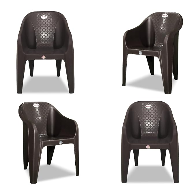Plastic Arm Chair for Home, Garden, Office, Living Room, Cafeteria Pla