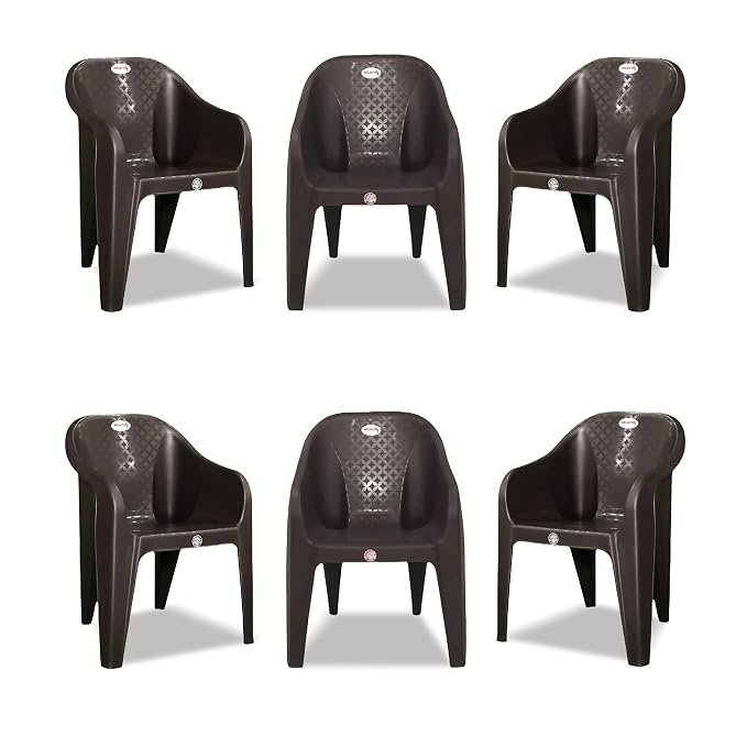 Plastic Arm Chair for Home, Garden, Office, Living Room, Cafeteria Pla