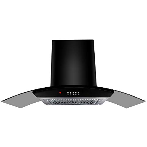 Faber 90 cm 1100 m/hr Auto-Clean curved glass Kitchen Chimney (HOOD AC