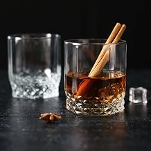 Wonderchef Rosa Whiskey Tumbler 320 Ml (Set of 6) Clear