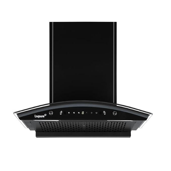 Livpure Astor 60 cm | Curved Glass | 1250 m/hr Suction | Filterless |