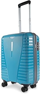 Airpro 8-Wheel Cabin Size Hard Case Trolley Bag, Teal Blue