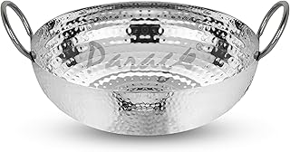 Parage 1 Pieces Stainless Steel Hammered Kadhai 2 LTR with Heavy Botto