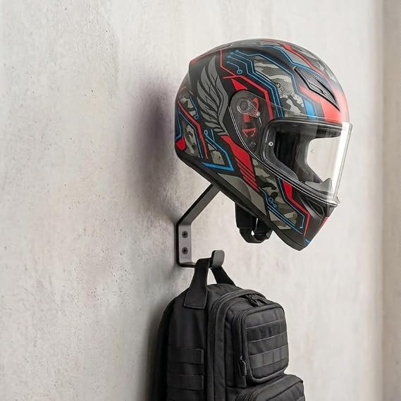 L3 MODZ Wall-Mountable Helmet Holder  Sturdy Metal Helmet Hanger for M