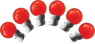 Safelite N10006 B22 0.5-Watt Led Night Lamp (Pack of 6, Blue)