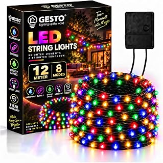 12 Meter LED String Lights - Multicolor RGB Led Fairy Lights for Decor