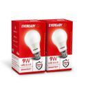 Eveready 9W LED Light Bulb | Cool Day Light (6500K) | Pack of 2