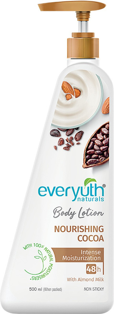 Everyuth Naturals Body Lotion Nourishing Cocoa 48 hr Moisturization|Lo