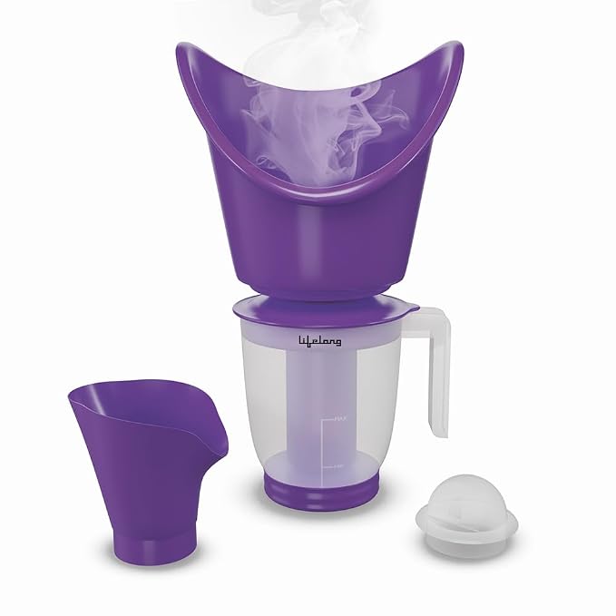 Lifelong LLS63 Face, Nose and Cough Steamer|3 in 1 Plastic Steam Vapor