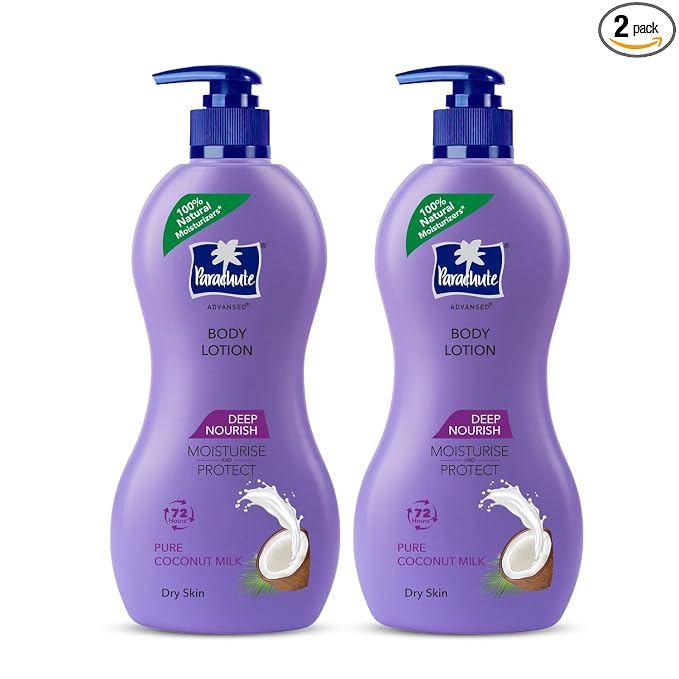 Parachute Advansed Deep Nourish Body Lotion for Women & Men, Dry Skin,