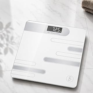Btag Premium Digital Body Weight Scale | 2626 cm Wide Platform | Clear