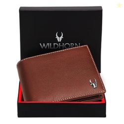 WildHorn Genuine Leather Wallet for Men | Slim Bifold Wallet with RFID