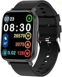 FCUK Fit Pro Full Touch 1.69  Superior Display Smartwatch (Color: Blac