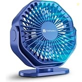 Portronics Chill On Mini Type-C Powered Table & Hanging Fan, 360 Rotat