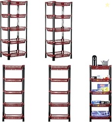 Urbane Home Pack of 5 Multipurpose Racks for Storage | 5-Tier Kids Toy