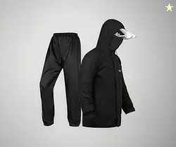 Raincoat for Men Waterproof, Heavy Duty Rain Suit with Reflective Stri