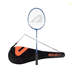BOLDFIT Badminton Racquet with Cover Blue Strung Badminton Racquet (Pa
