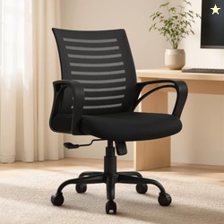 Mini Jazz Mesh Mid-Back Ergonomic Home Office Chair | 3-Years Limited
