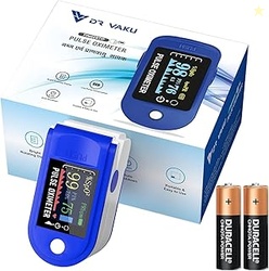 Fingertip Pulse Oximeter for SpO2 Blood Oxygen Saturation and Heart Ra