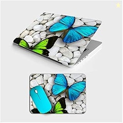 PAPER PLANE DESIGN Laptop Skin Cover and Mouse Pad Combo for Laptops C