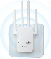 Punnk Funnk WiFi Range Extender | Up to 300Mbps | Dual LAN Port WiFi E