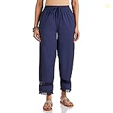 Amazon Brand - Myx Women's Relaxed Fit Mid Rise Palazzo (Available in