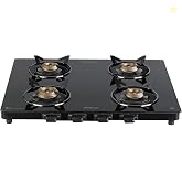 Havells GEOSLIM Gas stove |4 Heavy Duty Forged Brass Burner|6 mm Tough