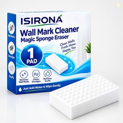 ISIRONA Wall Mark Cleaner Magic Sponge Eraser Pack of 1 | No Harsh Che