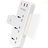 Gizga essentials Power Extension Board: 3 Universal Sockets, 2 USB Por