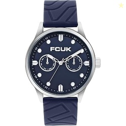 French Connection FCUK TRACKOR FW25 Mens Analog Watch with Blue Case &