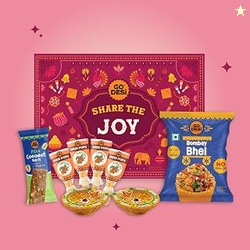 Diwali Gift Box - Share the Joy Gift Box | Mud Diya | DESi Popz | Coco