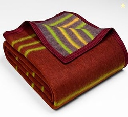 BSB HOME Premium Wool Blend Stripe Blanket | Soft, Warm & Lightweight