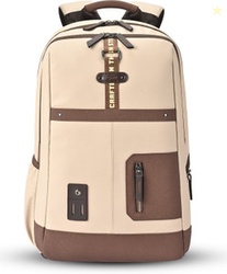 Gear CLASSIC 6 FAUX LEATHER ANTI THEFT LAPTOP BACKPACK 31 L Laptop Bac