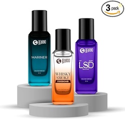 Beardo FUSION Trio Perfume Set - LSD,Mariner & Whisky Smoke Firebomb P