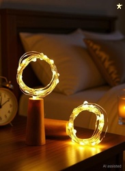 Party Pack 20 LEDs 2.03 m Yellow Steady Bulb Rice Lights