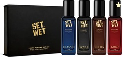SET WET Luxury Perfume Gift Set | Perfume for Man | 4x18ml | Premium F