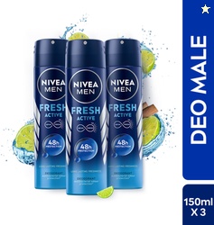 Nivea Men Fresh Active Combo , Antibacterial 48h Protection, Long Last