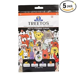 Dr. Pets Pack of 5 (70g Each) Treetos Mix Flavour Dog Treats Soft Chew