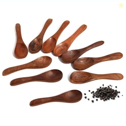 Wooden Spoons Set, Handcrafted Natural Wood, Kitchen Utensils, Set of